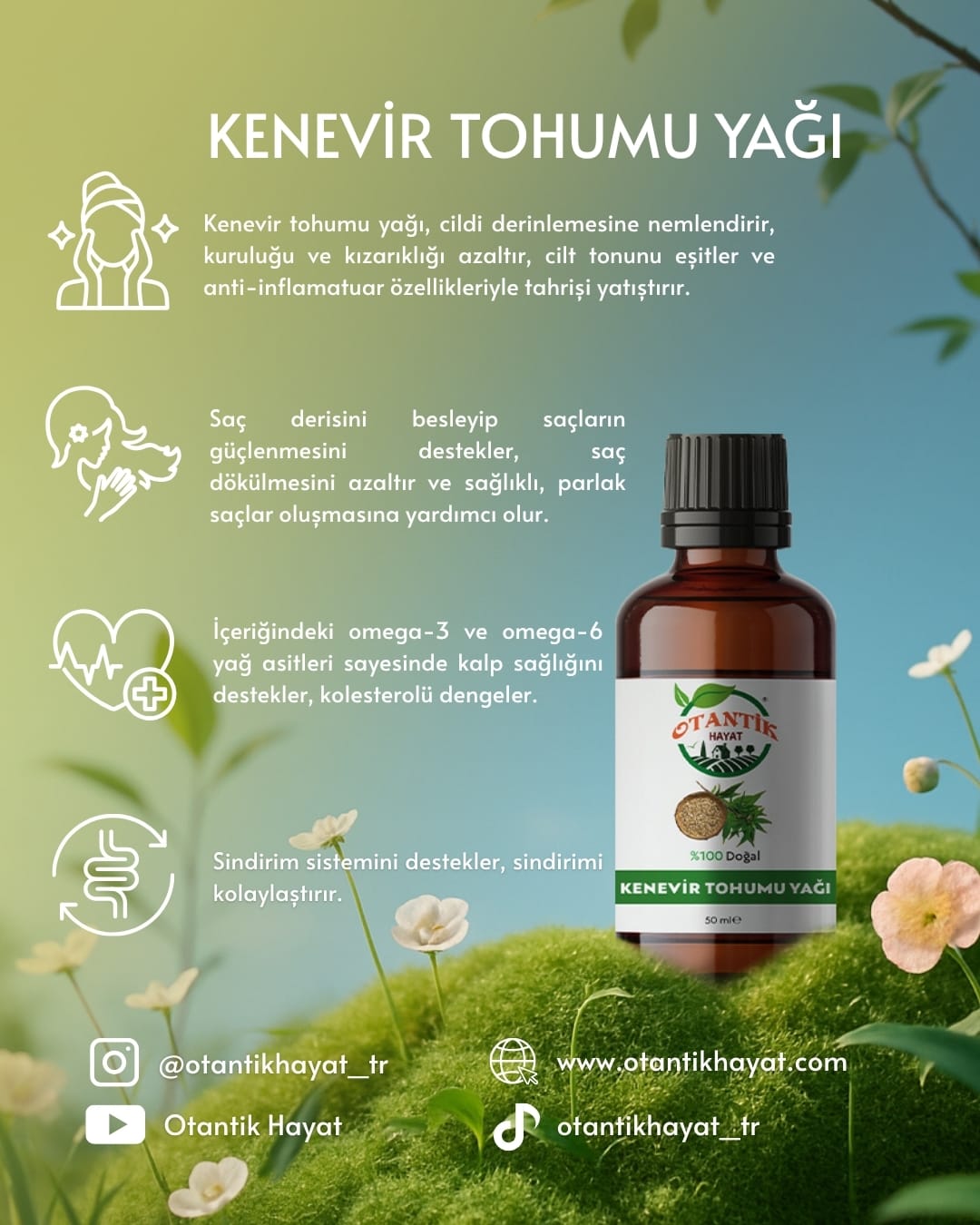 Kenevir Tohumu Yağı